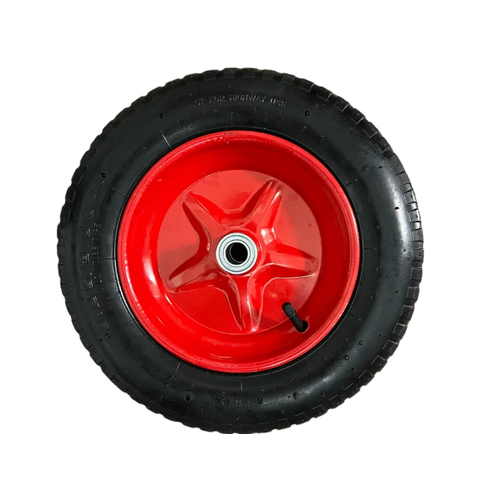 Колесо для садовой тележки 400-8, внутренний d: 20мм колесо для тачки резиновое размер 4 00 8 втулки 12 мм колеса 395мм