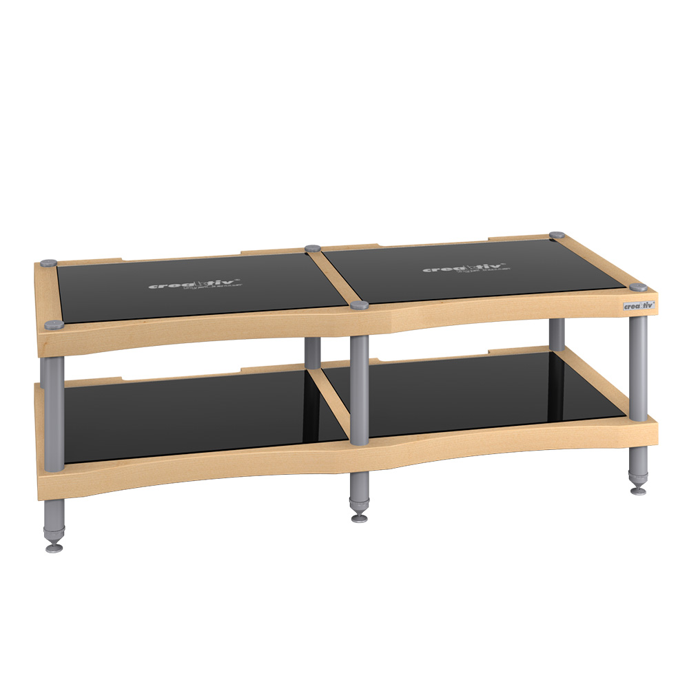 Creaktiv BIG REFERENCE DOUBLE 2-2 black стойка под hi-fi аппаратуру