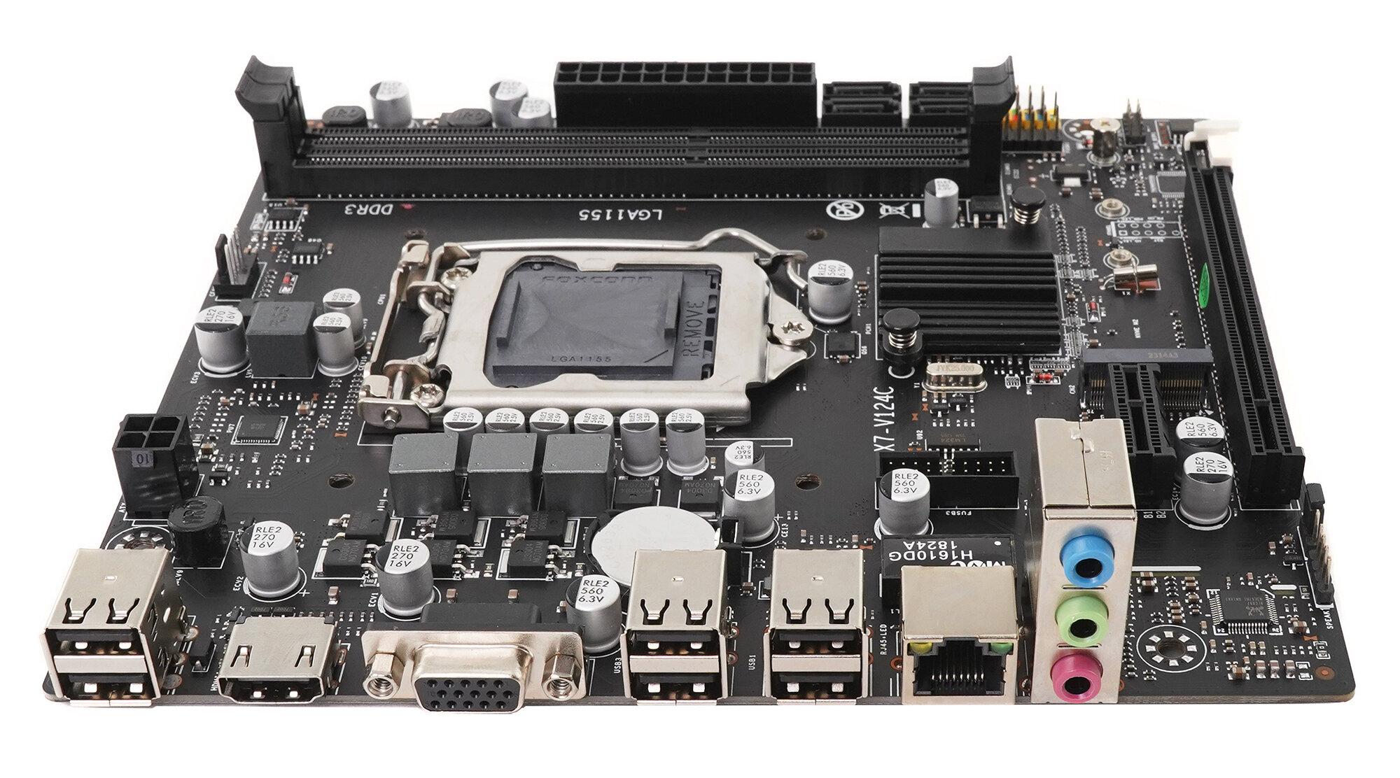 Материнская Плата Azerty Mb-H61-D Intel H61 Lga1155 Mini-Dtx Ddr3 Oem ...