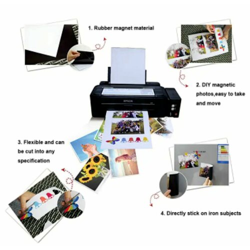 Мягкий магнитный винил с клеевым слоем Ракурс 21х30 см, толщина 0,5 мм, коричневый цвет