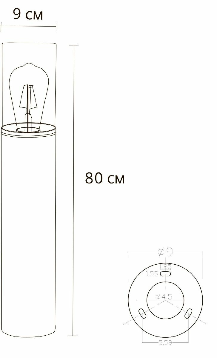 Ландшафтный светильник Arte Lamp Wanz A6218PA-1BK - фото №2