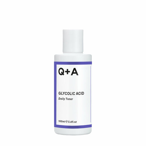 Q+A Отшелушивающий тоник для лица Glycolic Acid 100 мл тоник для лица q a glycolic acid 100 мл