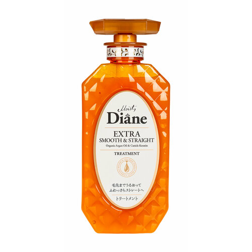 Бальзам-маска для придания гладкости с кератином Moist Diane Extra Smooth Straightorganic Argan Oil Cuticle Keratin Treatment 450 мл . moist diane кератиновая бальзам маска объем 450 мл moist diane moist