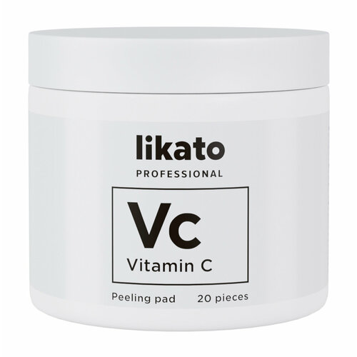 LIKATO PROFESSIONAL Пилинг-пэды для совершенной кожи с AHА - кислотами и витамином С, 80 мл