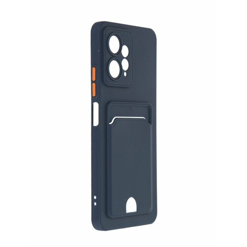 Чехол Neypo для Xiaomi Redmi Note 12 4G Pocket Matte Silicone с карманом Dark Blue NPM65613 чехол neypo для samsung galaxy a33 5g pocket matte silicone с карманом black npm55565