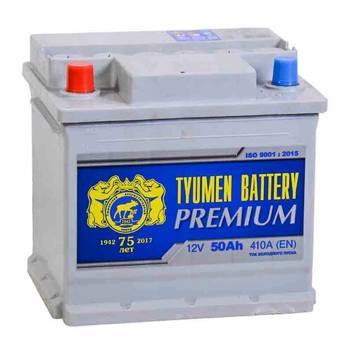 Аккумулятор автомобильный TYUMEN BATTERY PREMIUM 50 А/ч 440 А прям. пол. Росс. авто (207x175x190)