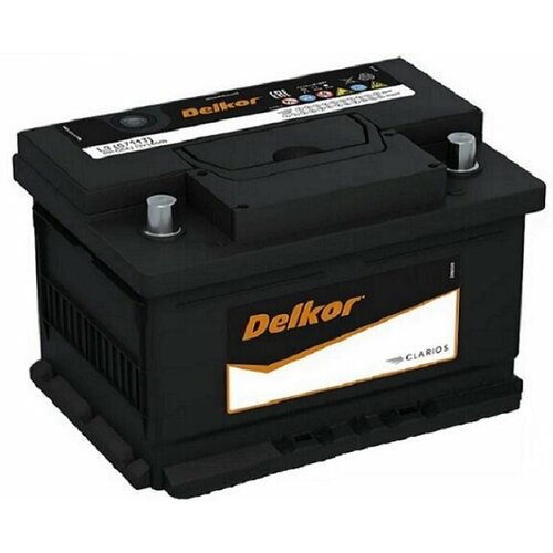 Аккумулятор автомобильный Delkor Euro 74 А/ч 680 А прям. пол. 57413 Росс. авто (278х175х190)