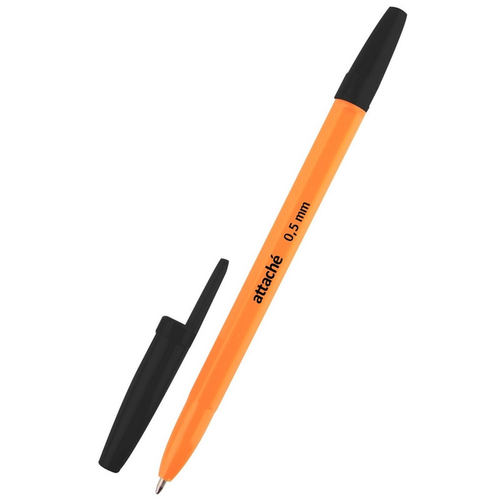 Attache Economy Ручка шариковая Attache Economy оранжевый корпус (черная)