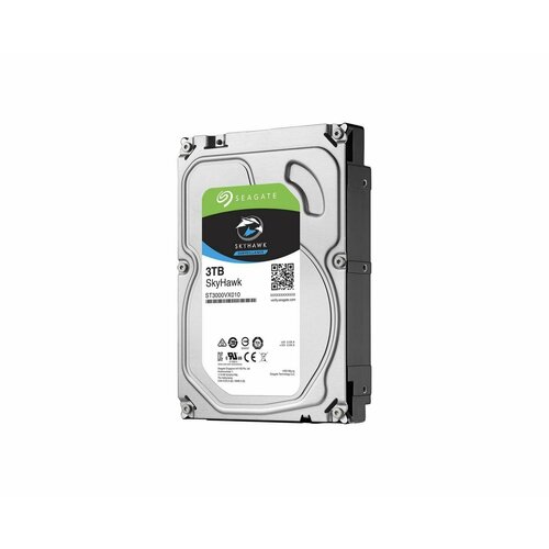 Жесткий диск объемом 3 Тб и размером 3,5 дюйма Seagate 3.5 SkyHawk - SATA (W3023RU) - диск для систем видеонаблюдения, интерфейс SATA 6 Гбит/с жесткий диск для видеорегистратора сеагате 2tb скай хавк s14005200 объем 2 тб и размером 3 5 дюйма диск для систем видеонаблюдения