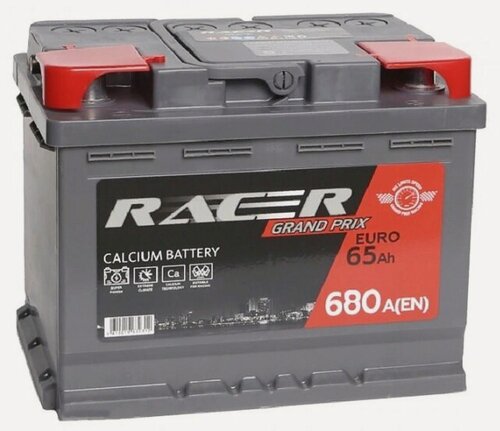 Изображение товара Аккумулятор автомобильный Racer 65 А/ч 680 А обр. пол. Евро авто (242х175х190)