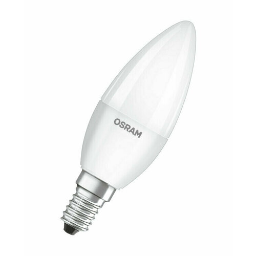 Лампа светодиод. (LED) Свеча Е14 5.5Вт 470лм 2700К 230В матов. Osram