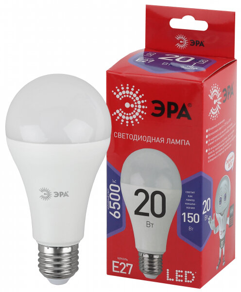 ЭРА LED A65-20W-865-E27 R (диод груша 20Вт хол E27)