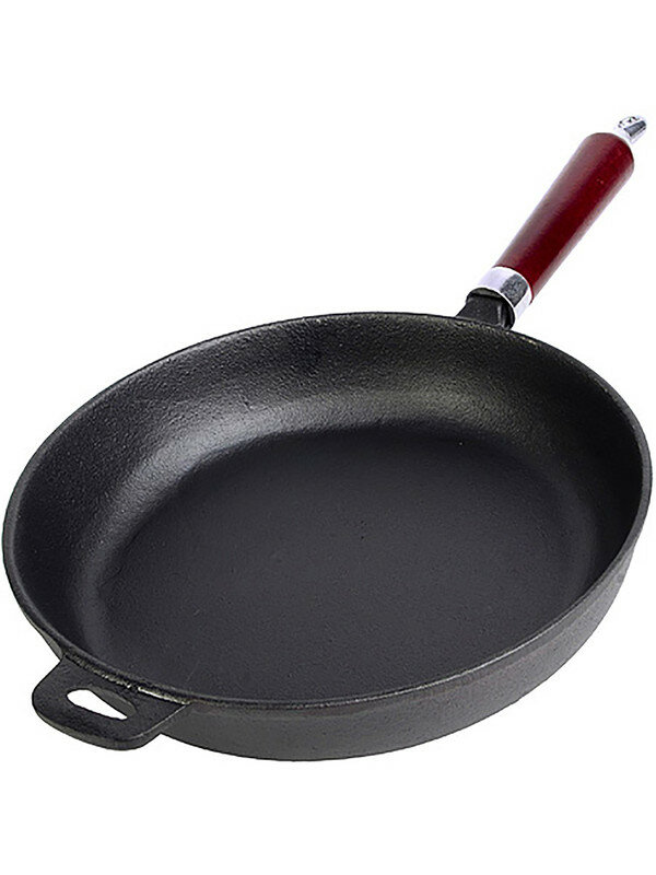 фото Сковорода с фиксированной ручкой Mayer&Boch, без крышки, чугунная, 26см