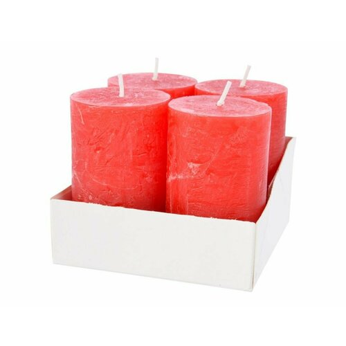 Набор свечей-столбиков ADVENT, 5x8 см (упаковка 4 шт.), Kaemingk