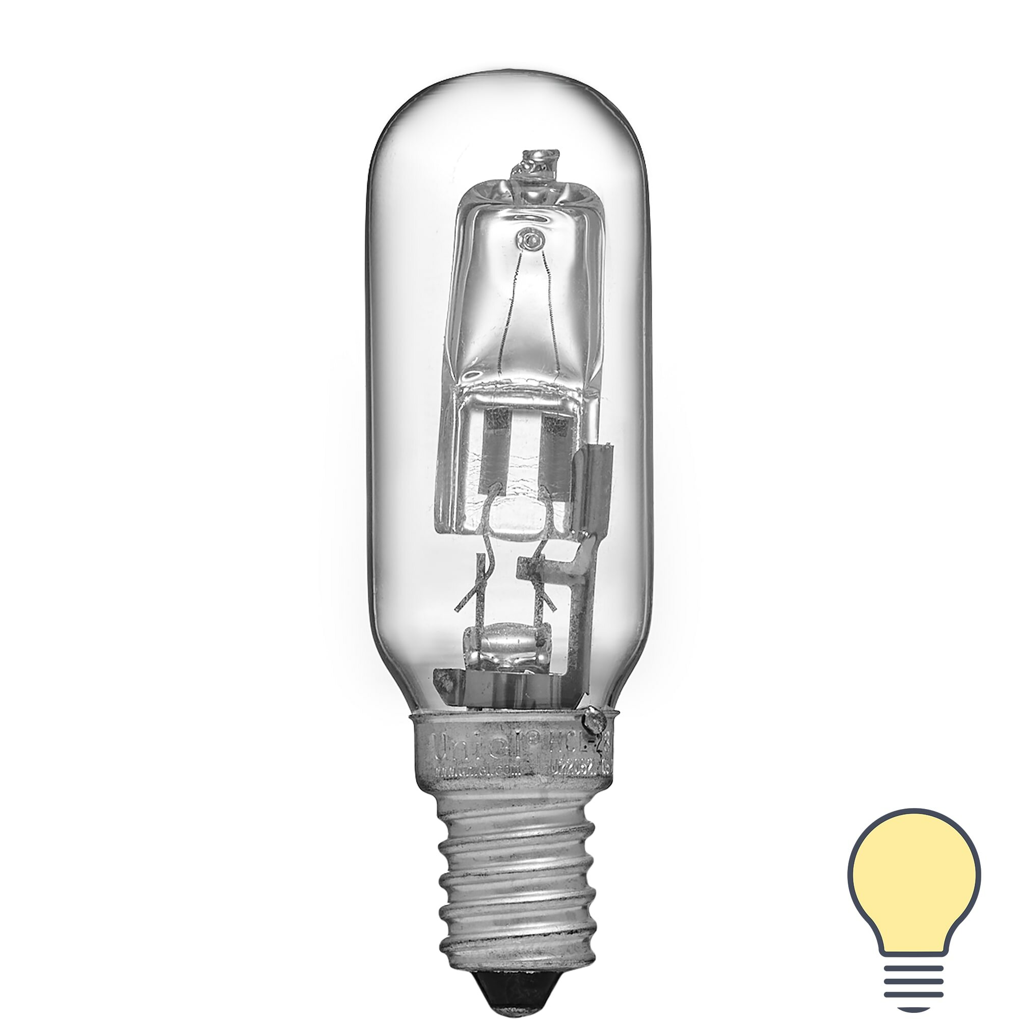 Лампа галогеновая для вытяжки/холодильника E14 28 Вт прозрачная 420 лм теплый белый свет