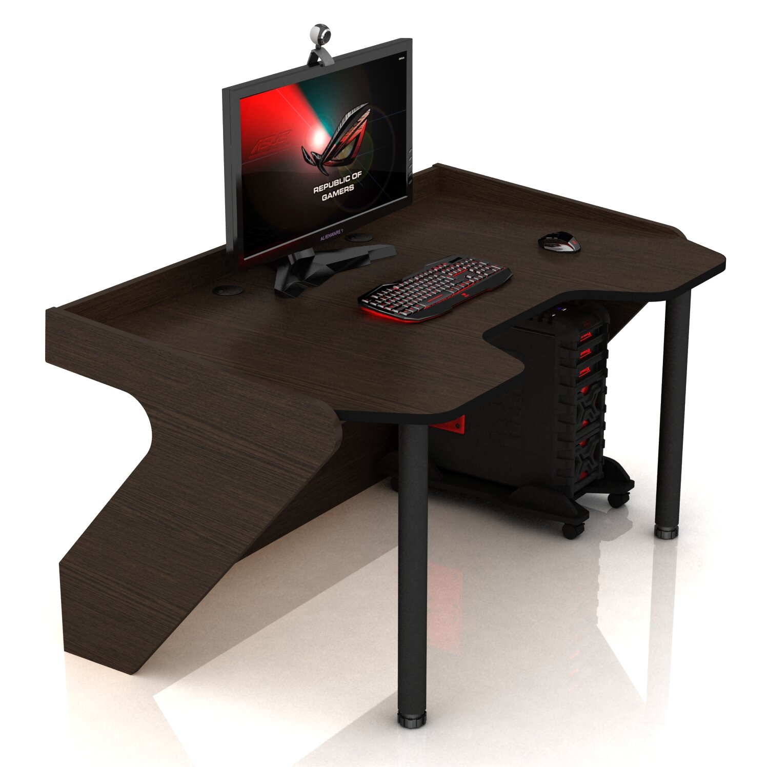 Геймерские игровые столы и кресла Геймерский компьютерный стол DX Panther венге