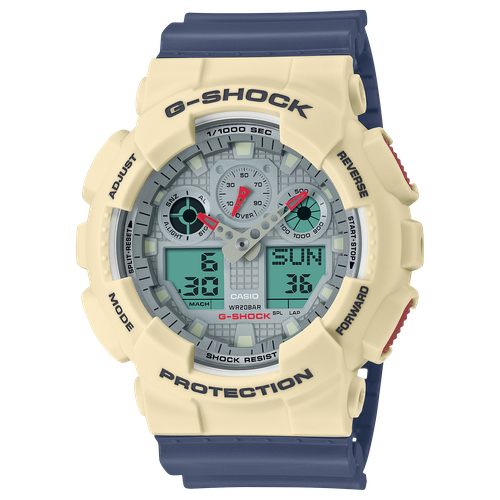фото Наручные часы casio g-shock, бежевый, синий