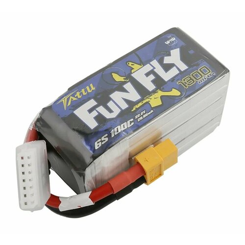 Аккумулятор Tattu FunFly 1300мАч 6S 100C LiPo XT60