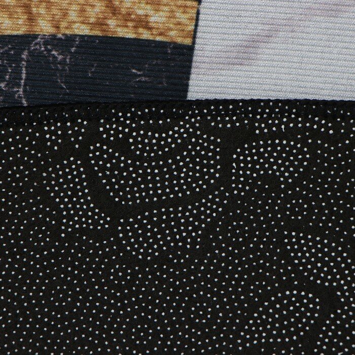 Ковер Этель "Черно-белый" d 120 см, 700г/м2 - фотография № 3