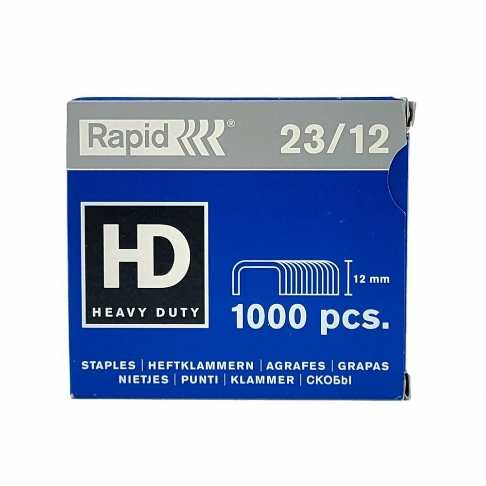 Скобы Rapid HD, 23/12, гальванизированные, 1000 штук - фотография № 5