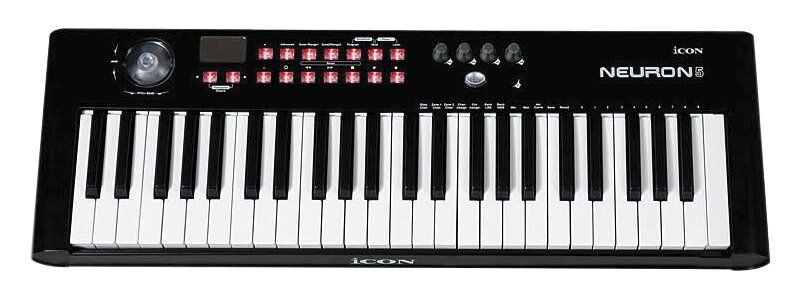 MIDI-клавиатура USB Neuron 5 Black фортепианного типа, 49 клавиш
