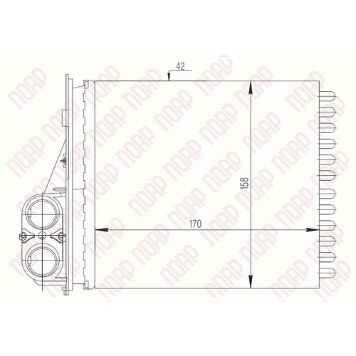 Радиатор отопителя ВАЗ LADA Largus, RENAULT Logan (Авто Радиатор)