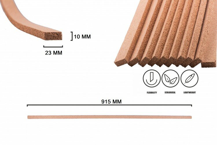 Пробковый компенсатор мелкозернистый (915x23x10мм) PK2310