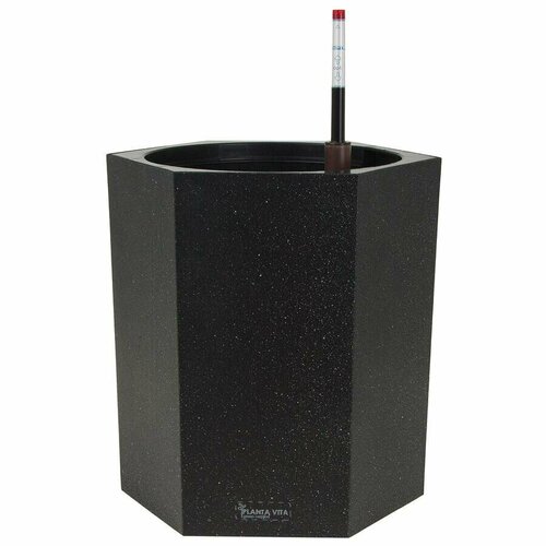 Planta Vita Кашпо Conic Vase Ribs WL с автополивом, D39xH40 см