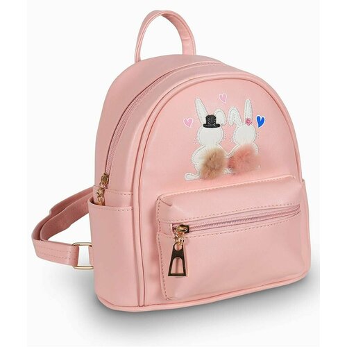 Детский рюкзак Коробейники - Зайки с хвостиками, цвет розовый, 22х20х11 см, 1 шт