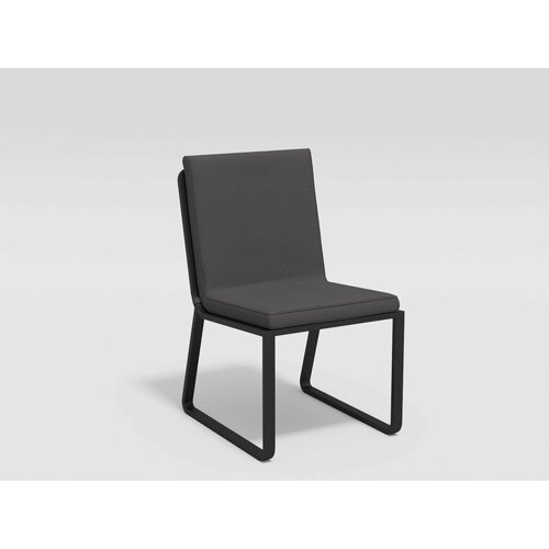 Стул Gardenini VOGLIE каркас темно-серый карбон/подушка антрацит