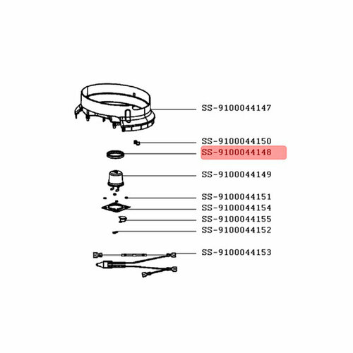 Прокладка ТЭНа для пароварок Tefal VC13. и VC20. (SS-9100044148)