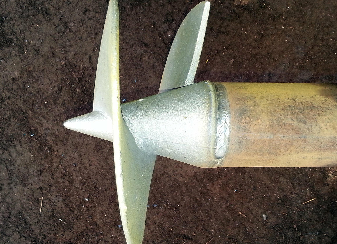 Столб заборный винтовой НКТ 73/150 L=25м