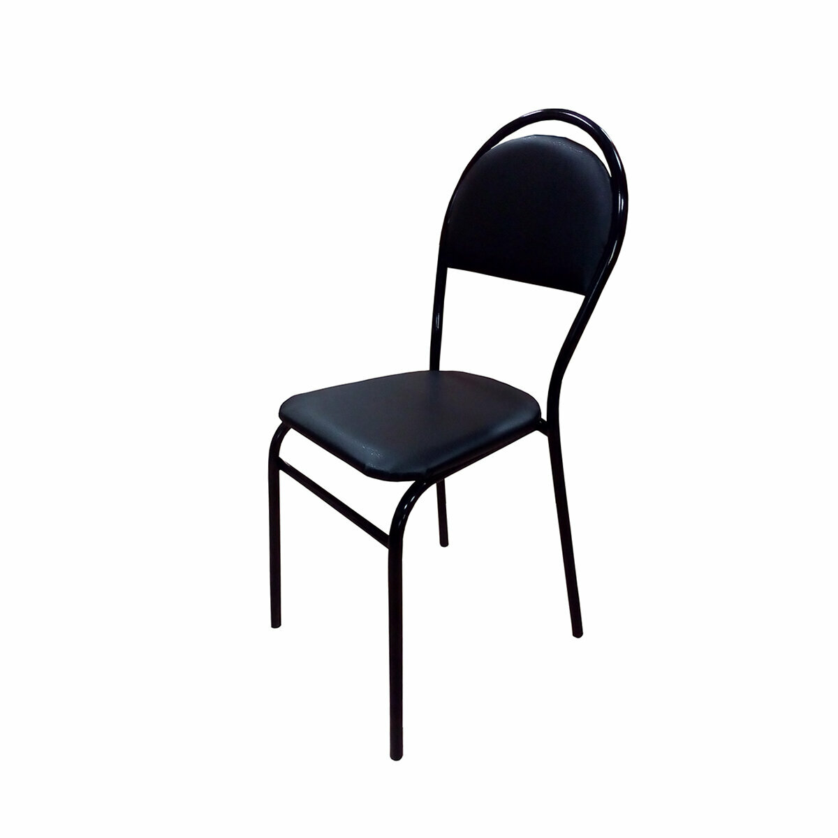 фото Стул офисный с мягким сиденьем New Victoria Luga Black, черный