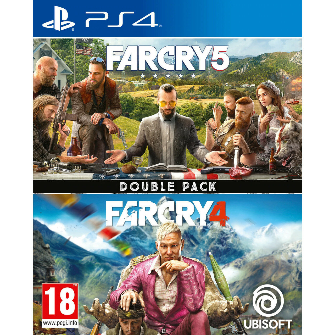 Игра для PlayStation 4 Double Pack "Far Cry 4" + "Far Cry 5" (русская версия)