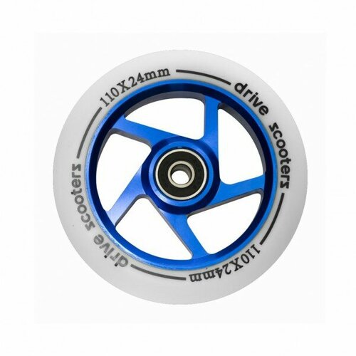 Drive Scooters Колесо Drive Scooters Blade 110mm white/blue