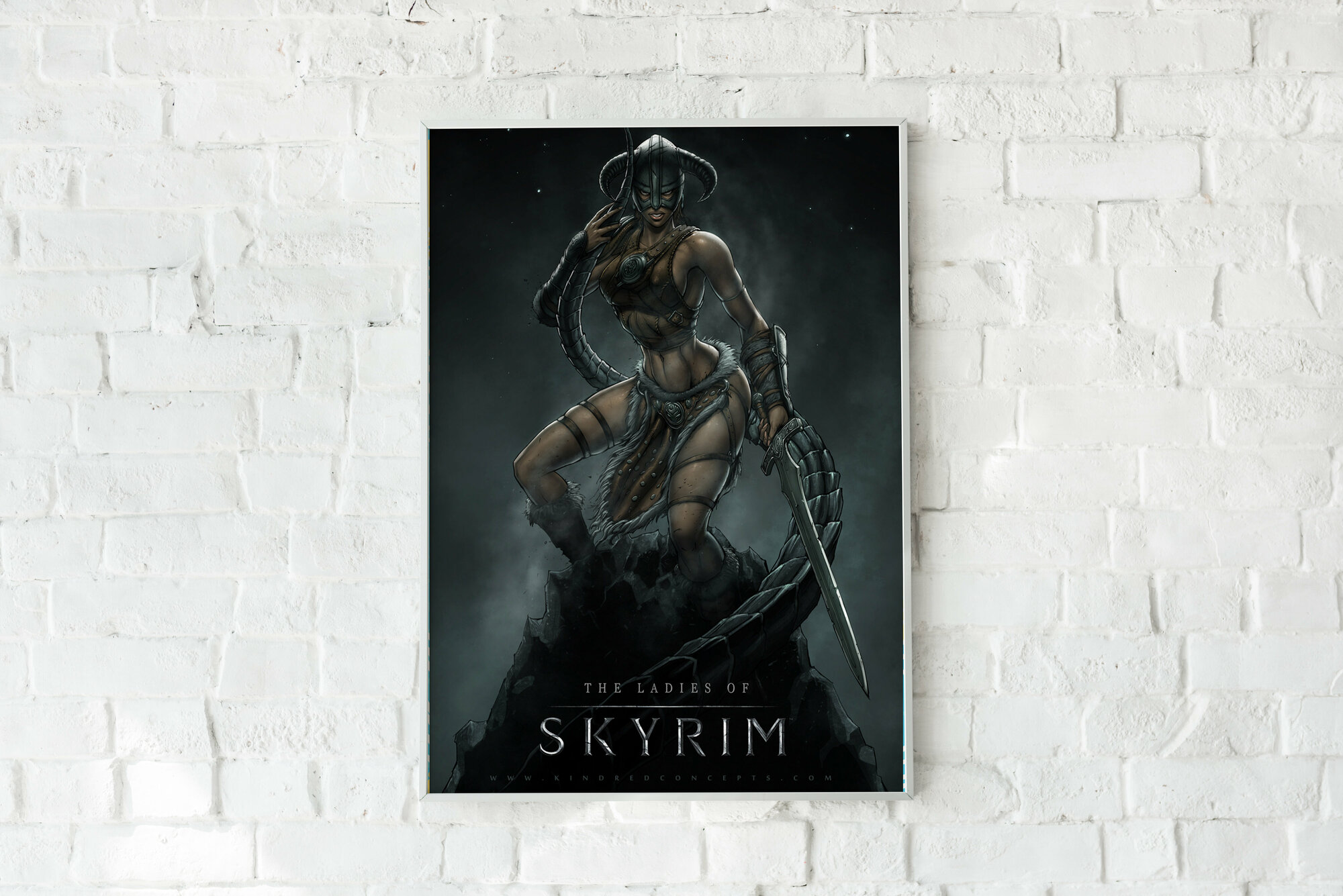 Плакат без рамы Скайрим/ Skyrim/ Плакат на стену 21х30 см / Постер формата А4