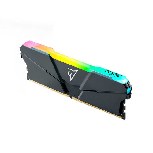 NeTac Модуль памяти Netac Shadow RGB DDR4-3600 16G(8G x 2) C18 Grey U-DIMM 288-Pin DDR4 / PC PC4-28800 1.35V XMP RGB Радиатор