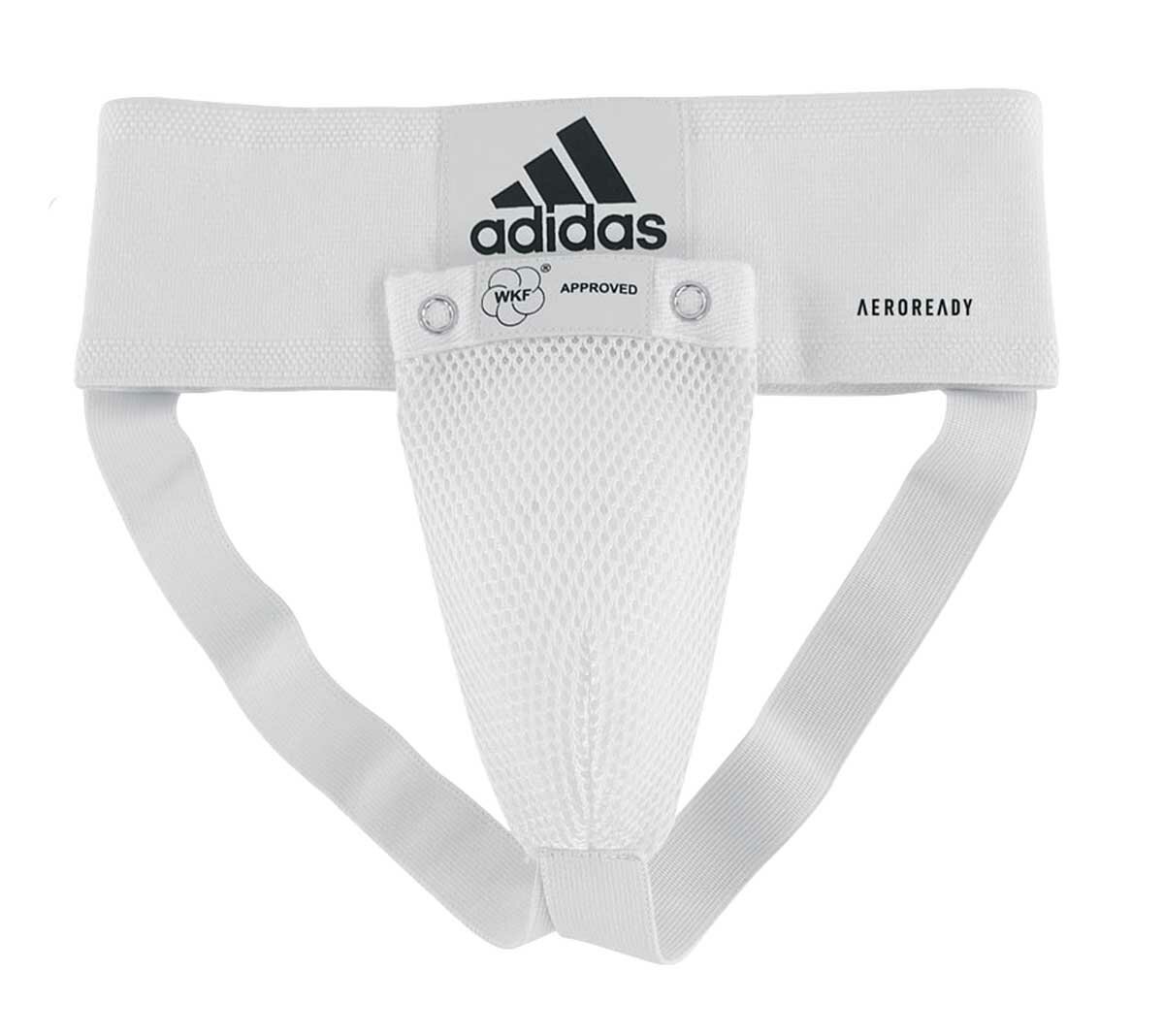 AdiBP06WKF Защита паха мужская WKF Men Groin Guard белая - Adidas - Белый - S