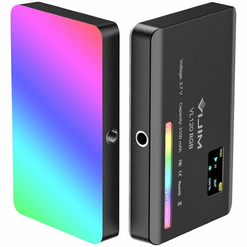 Осветитель Ulanzi VL120 RGB Чёрный 300200₽