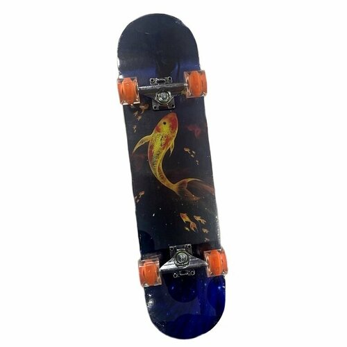 Скейтборд JC-3108 "Зол. рыбка" деревянный