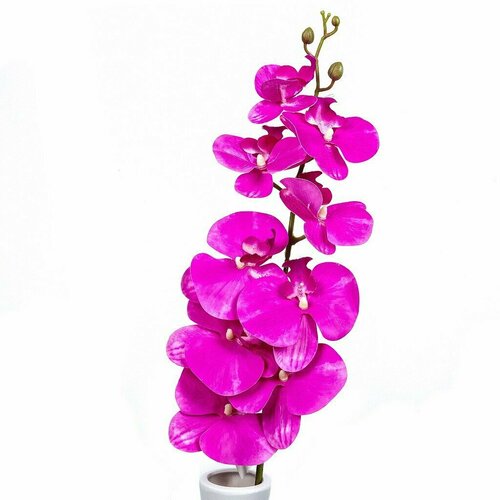 Цветок искусственный декоративный Орхидея, 105 см, фуксия, Y4-4922. 387165