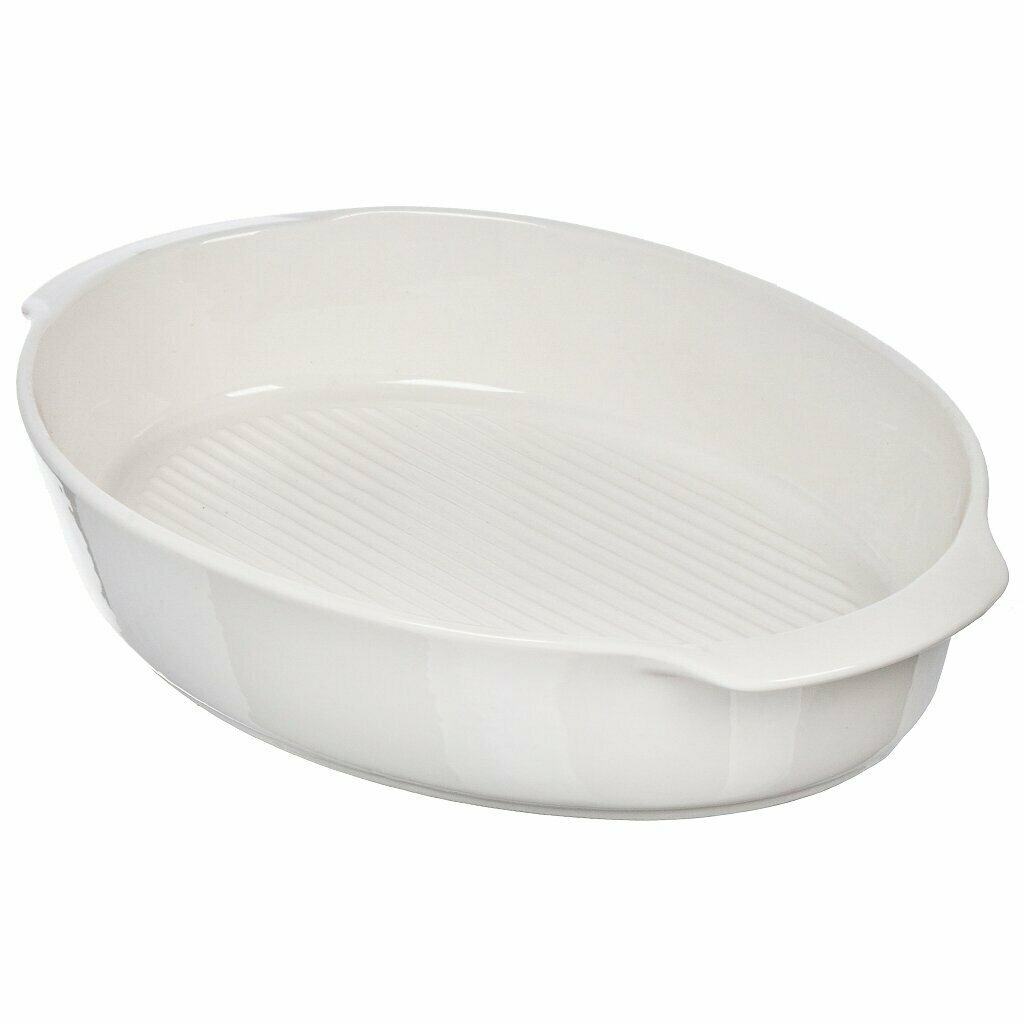 фото Форма для запекания керамика, 33 см, овальная, Антарктида, Y4-7284
