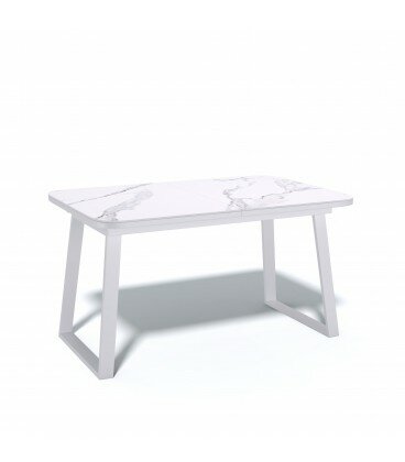 фото Стол KENNER AZ1200 белый/керамика мрамор белый