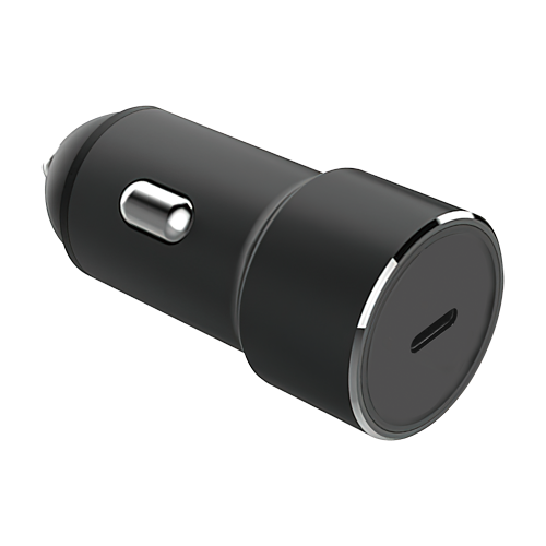 Unico Автомобильное ЗУ, USB Type-C, 2,4A, вх 12-24В, металл, PowerDelivery, защита от КЗ, черный, RTL BOX (CCPDUNC)