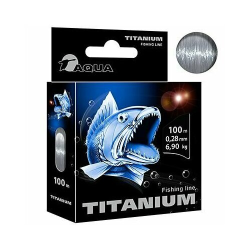 фото Леска для рыбалки aqua titanium 0,28mm 100m ( 1 штука )
