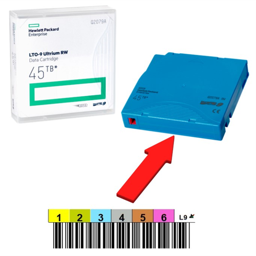 картридж hpe q2078an lto 8 ultrium 30tb rw non custom lab librar pack20 data with cases Ленточный картридж HPE Ultrium LTO9 Data cartridge 45TB RW (Q2079A)