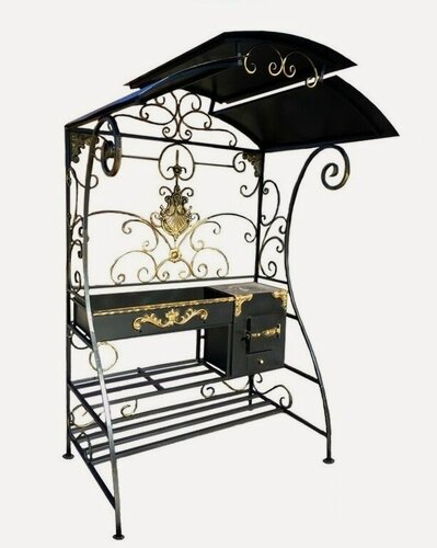 Изображение товара Мангал "Вегас", стационарный, толщина стенок 3мм, 10 пазов для шампуров