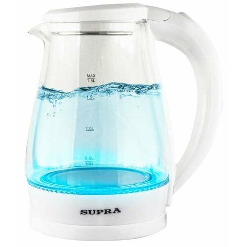 Чайник электрический Supra KES-1856G 1500 Вт белый 18 л стекло 191100₽