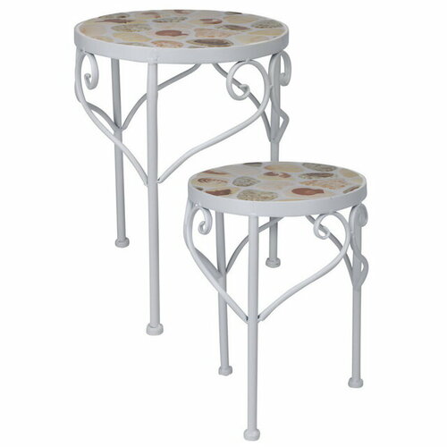Koopman Комплект столиков для цветов Regali di Mare 50-60 см, 2 шт X75000340