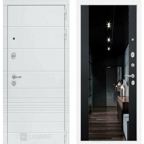Входная дверь Labirint Trendo с тонированным зеркалом Максимум 960x2050, открывание левое входная дверь labirint storm с тонированным зеркалом максимум 960x2050 открывание левое